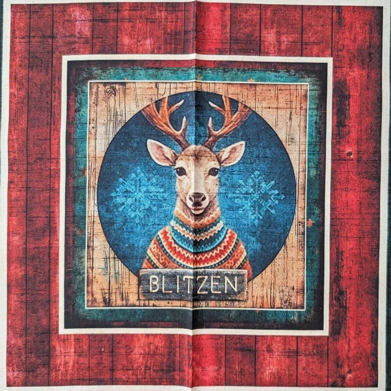 Jeleni ve vánočních svetrech panel