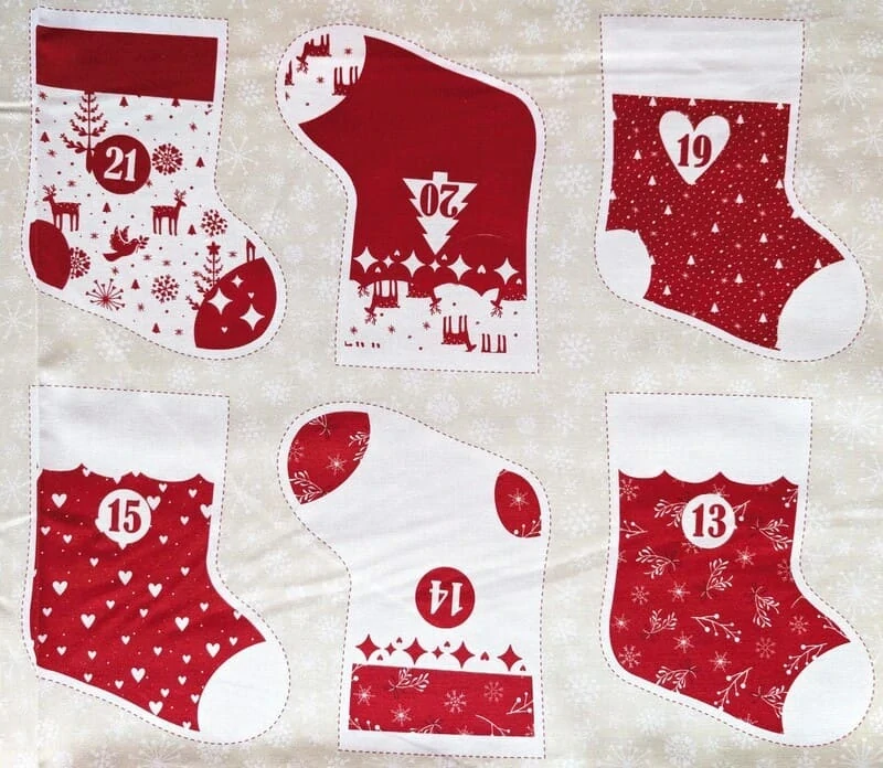 Punčošky pro přípravu adventního kalendáře