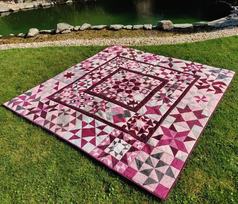 Návod na šití patchworkového projektu Quilt 52 + 1 blok 