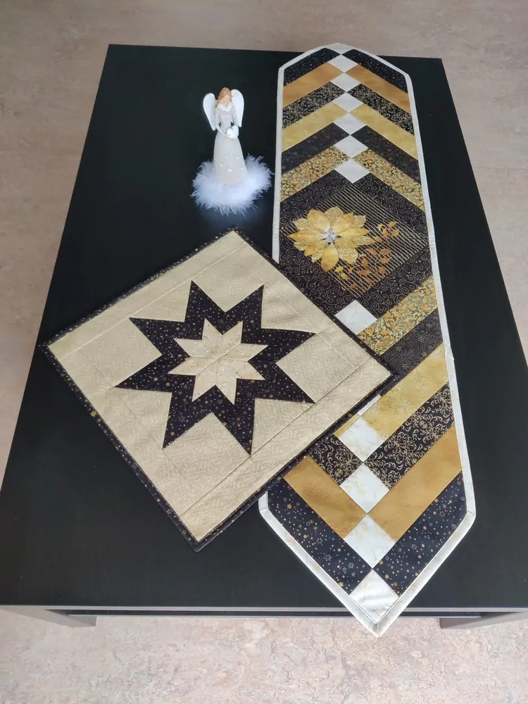 Černo zlatá betlémská hvězda