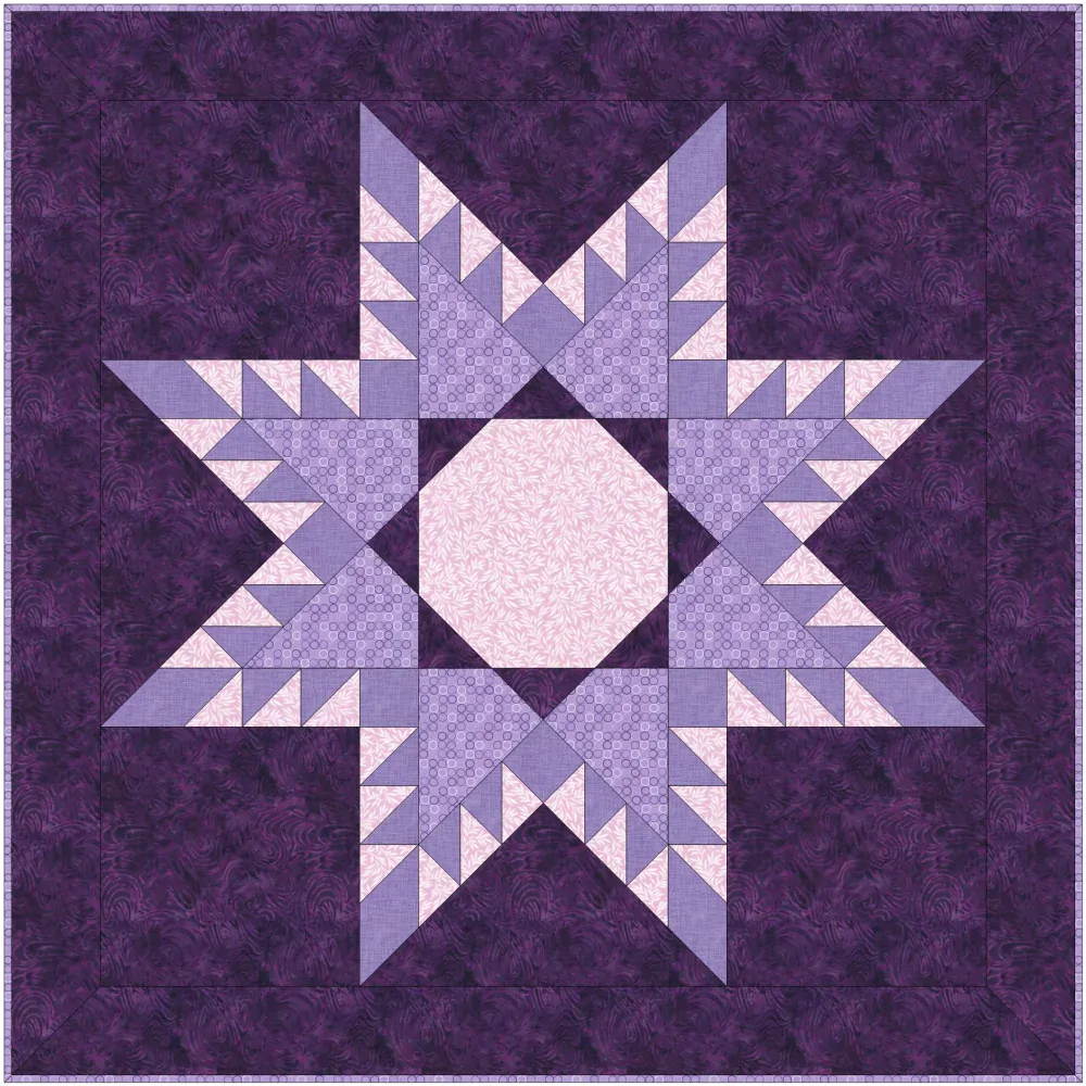 Patchworkový online kurz Peříčková hvězda