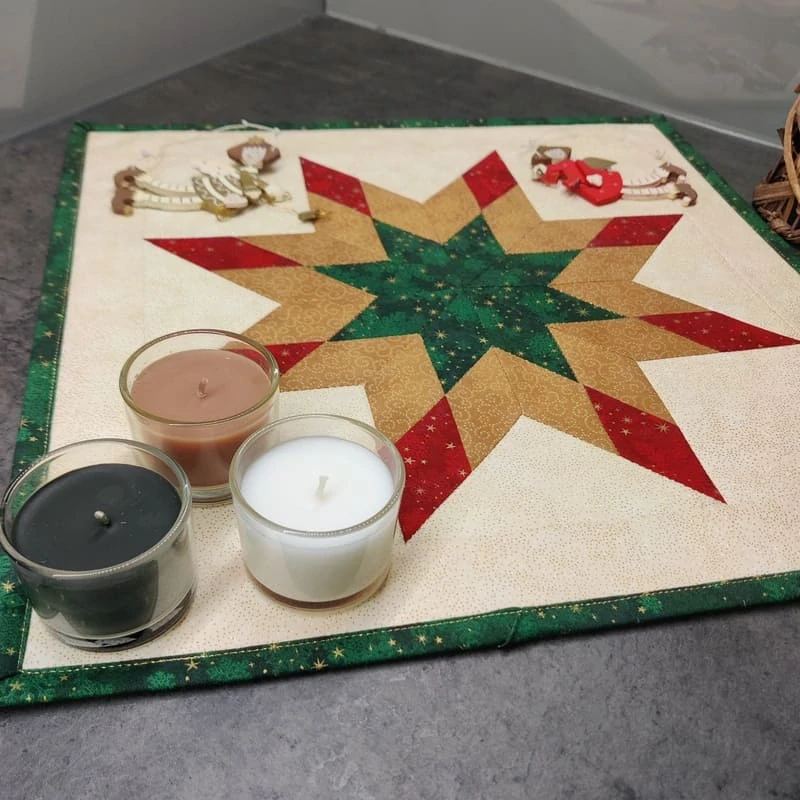 Patchworkový ubrousek Betlémská hvězda