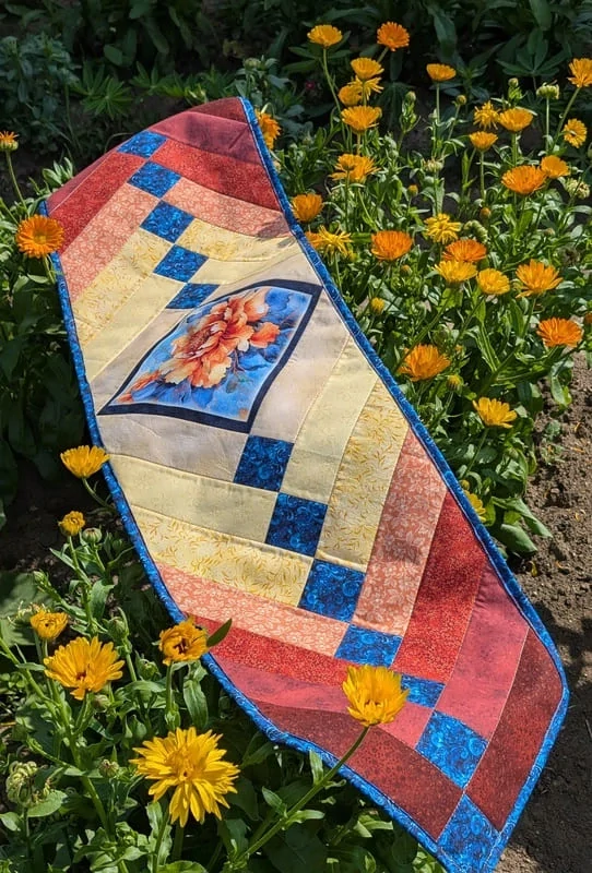 Letní francouzský cop patchworkový běhoun