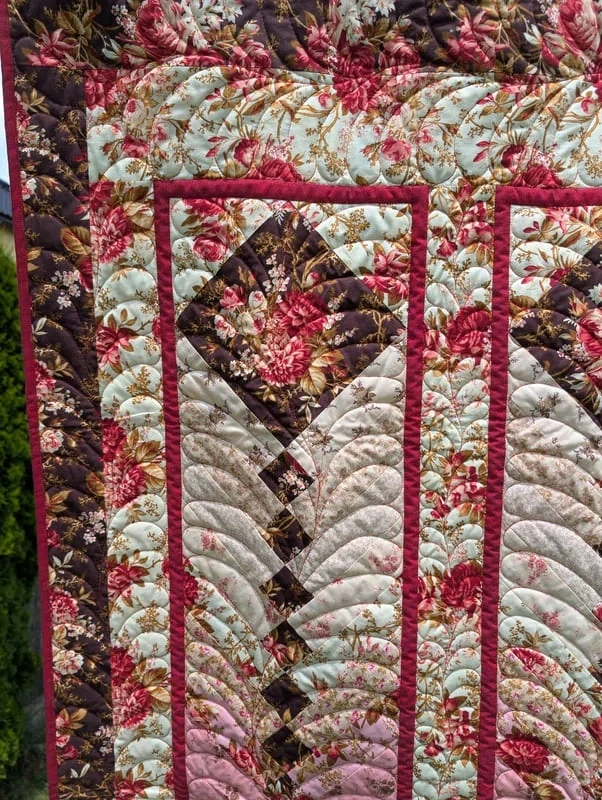 Květované copy patchworková deka