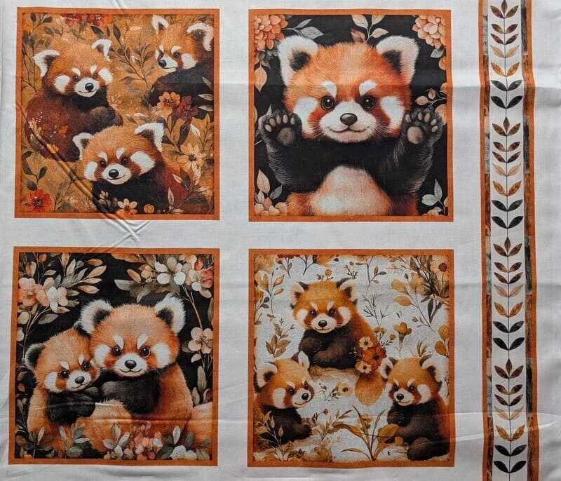 Pandy - panel látky pro děti