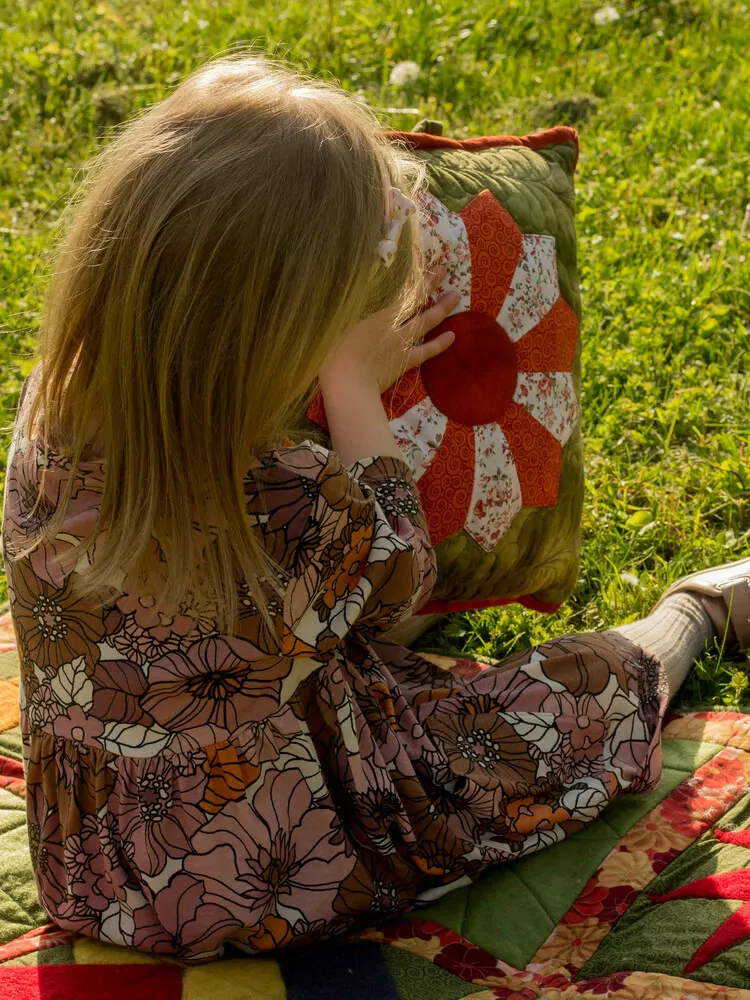 Drážďanský talíř khaki - polštář