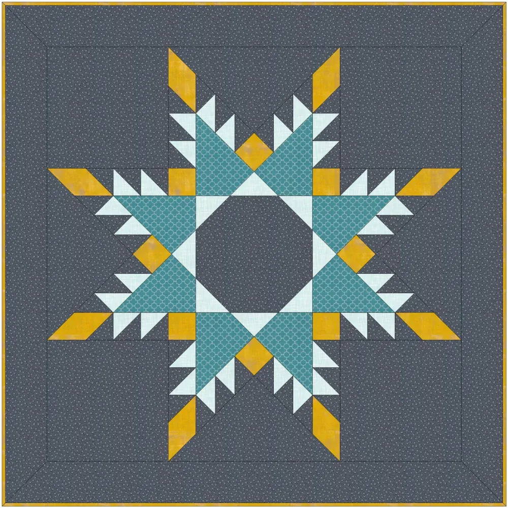 Patchworkový online kurz Peříčková hvězda