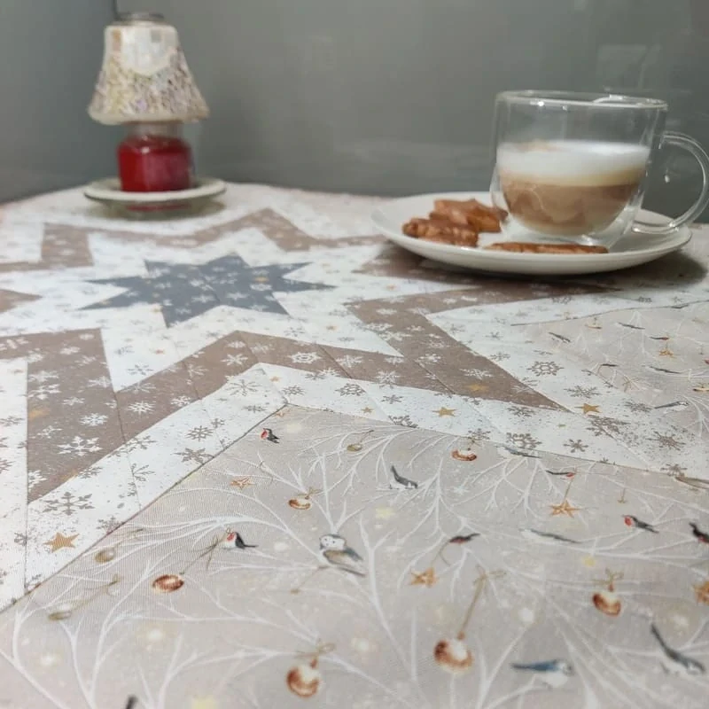 Ubrus s hvězdami a ptáčky