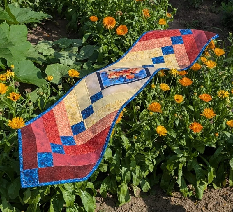 Letní francouzský cop patchworkový běhoun