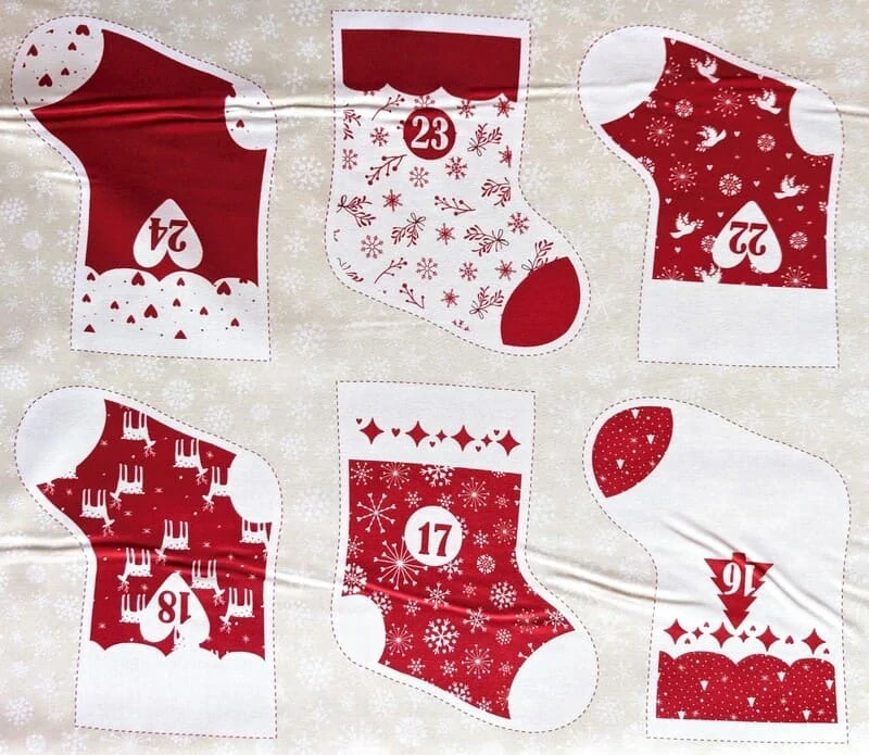 Punčošky pro přípravu adventního kalendáře