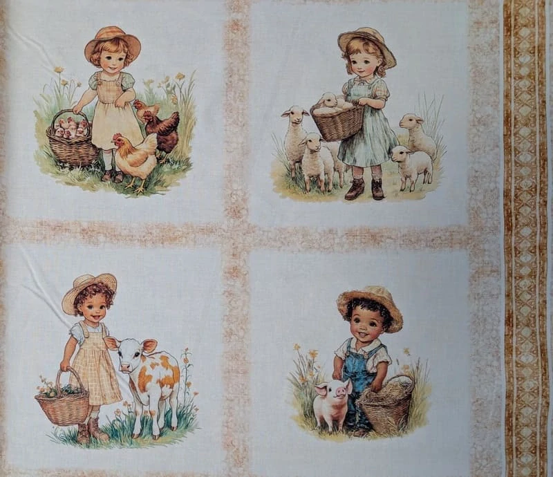 Panel na patchwork malí farmáři