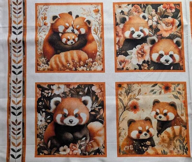 Pandy - panel látky pro děti