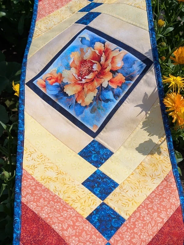 Letní francouzský cop patchworkový běhoun