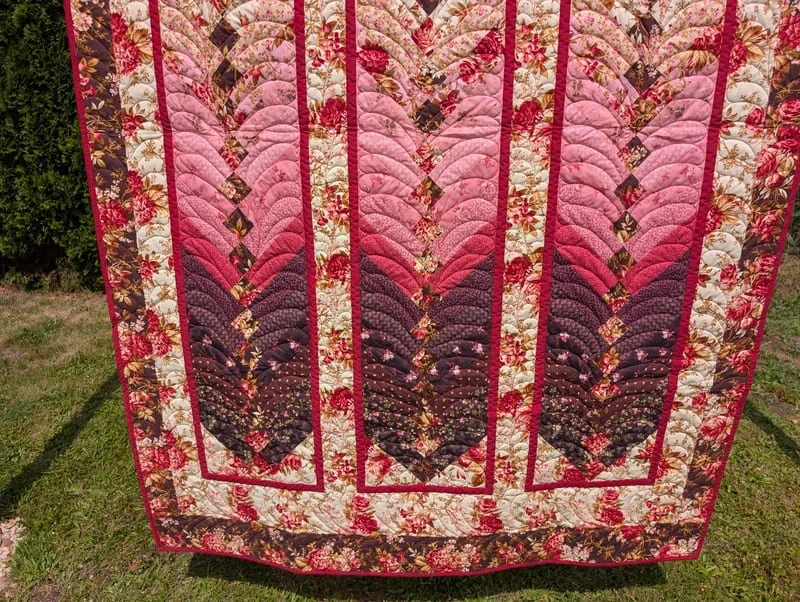 Květované copy patchworková deka