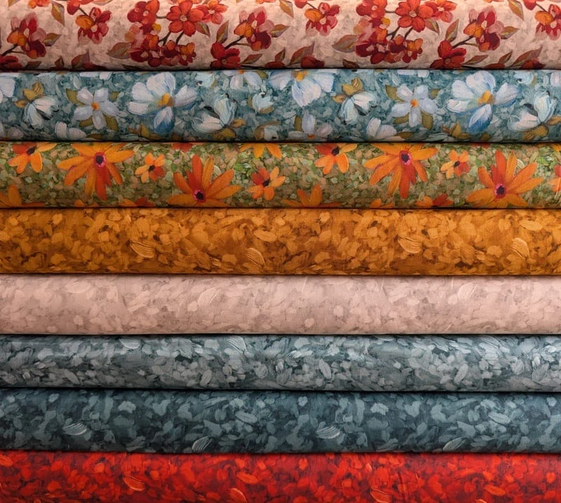 Panel na patchwork ptáčci jako malovaní štětcem