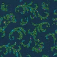 Zelené snítky na tmavě modré 