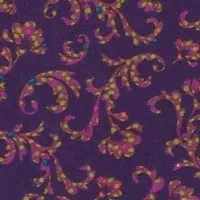 Růžové snítky na fialové