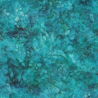 Lístečky na tyrkysové makaté