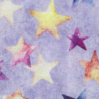 Barevné hvězdy na fialkové