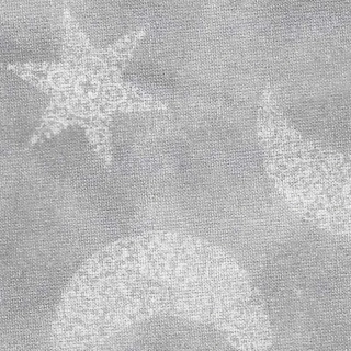 Hvězdy a měsíce na šedé