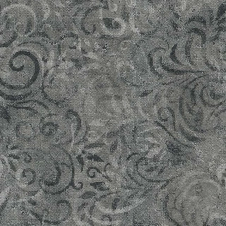 Šedé lístečky a spirály na středně šedé