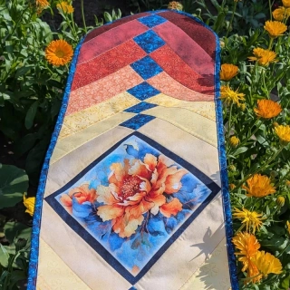 Letní francouzský cop patchworkový běhoun