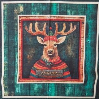 Jeleni ve vánočních svetrech panel