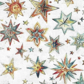 Barevné hvězdičky na bílé