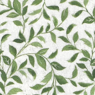 Zelené lístečky na smetanové