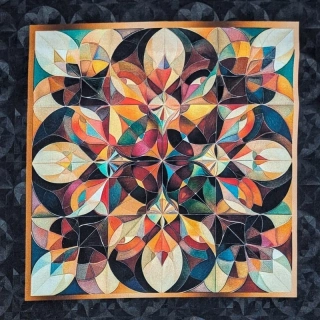 Panel s mandalami z krasohledu