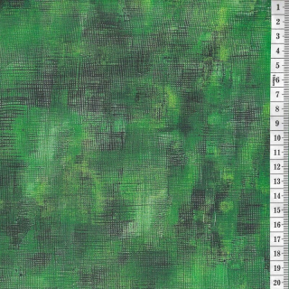 Látka na patchwork středně zelená makatá protkaná