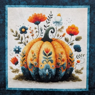 Panel na patchwork ornamentální dýně