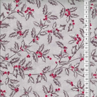 Látka na patchwork šedé cesmíny na šedivé