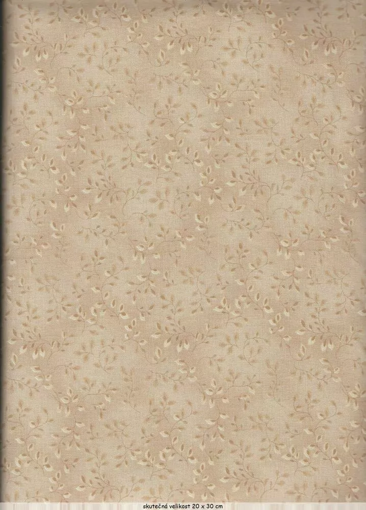 FQ Lístečky tón v tónu na béžové