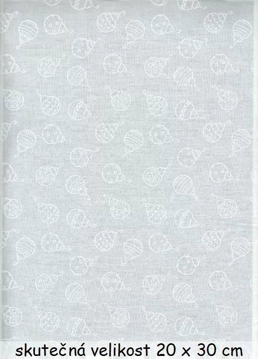 FQ Bílé baňky na bílé