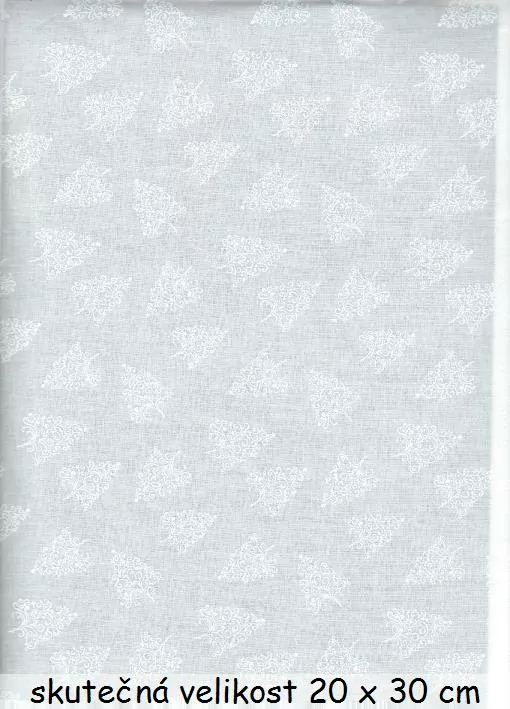 FQ Bílé stromky na bílé