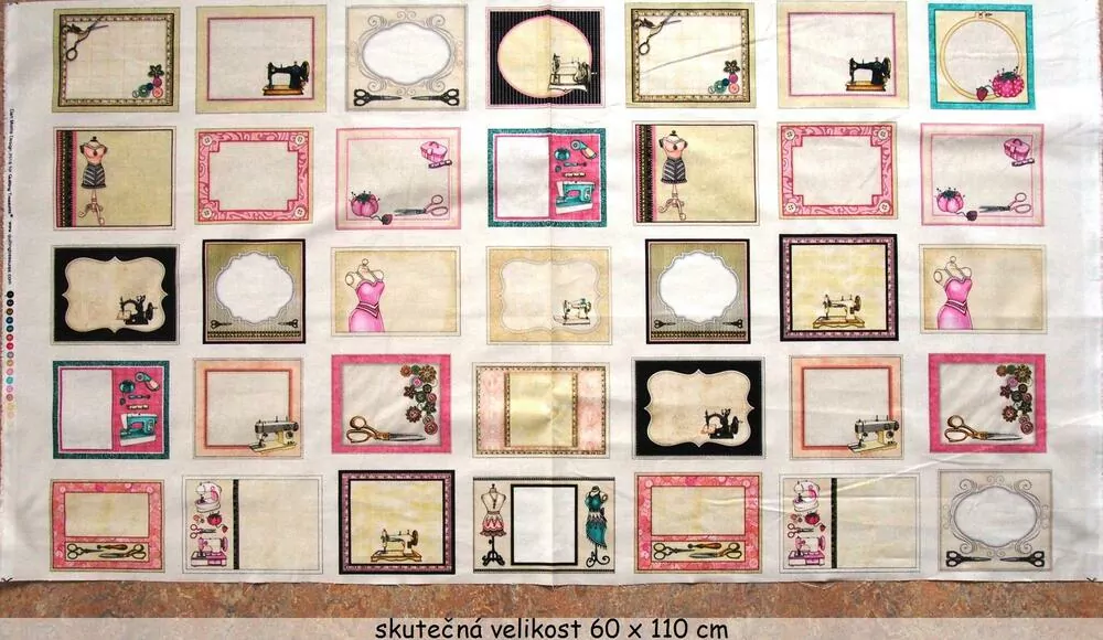 Vizitky s motivy šití