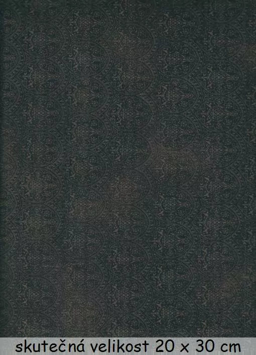 FQ Černý ornamentální vzor