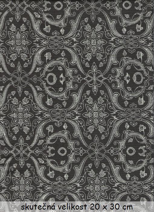 FQ Pánský šedý vzor na tmavě šedé