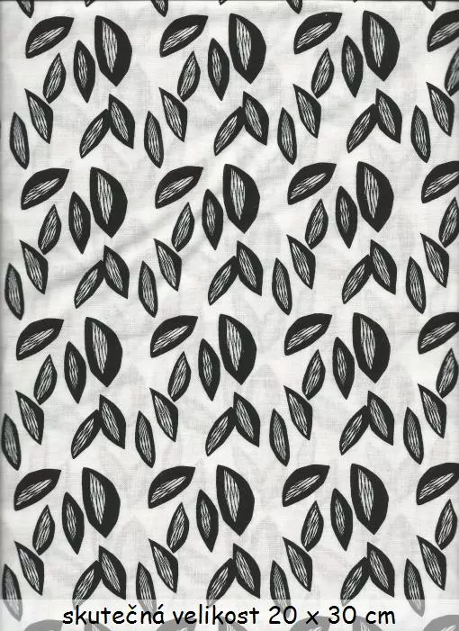 Černé listy na bílé