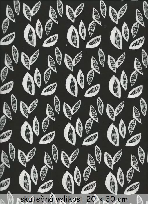 Bílé listy na černé