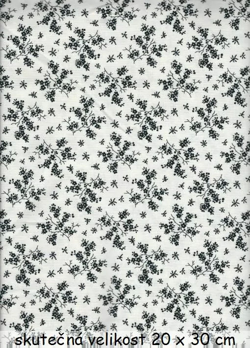 Černé větvičky na smetanové